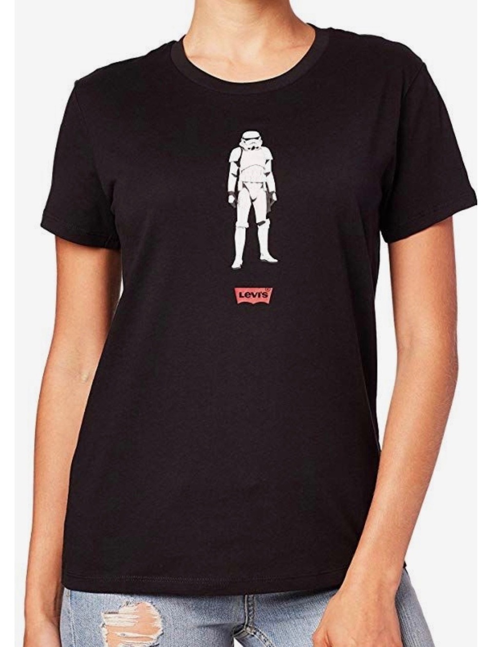 Levi's Star Wars Stormtrooper Graphic Black T-Shirt - Women's Small